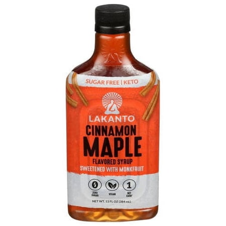 Lakanto, Cinnamon Maple Flavored Syrup, 13 oz | Pack of 8