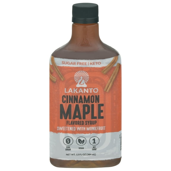 Lakanto Cinnamon Maple Syrup 13 oz (Pack Of 8)