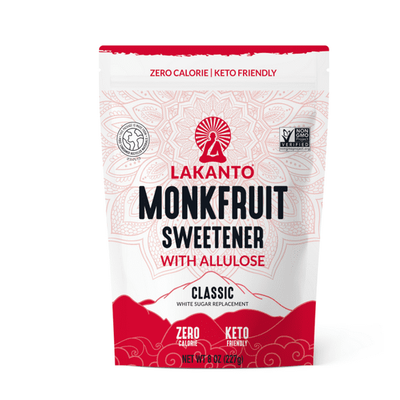 Lakanto Classic Allulose Monk Fruit Sweetener (10 Pack) 8 oz