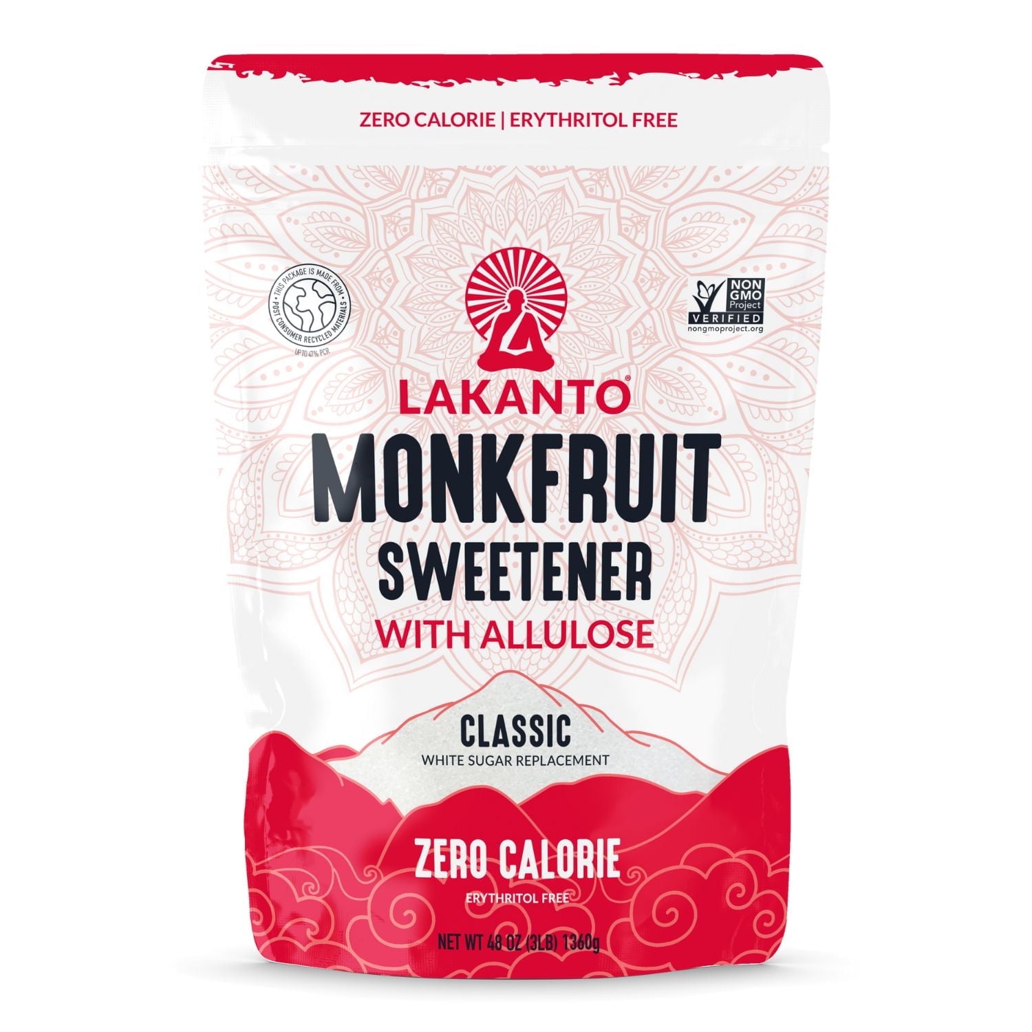 Lakanto Classic Monk Fruit Sweetener with Allulose 3 lb Sugar Replacement Keto Vegan