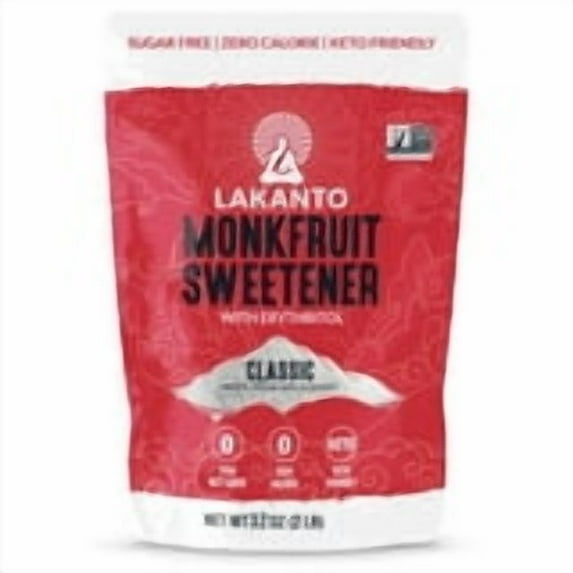 Lakanto Classic Monk Fruit Sweetener - White Sugar Substitute, 2 lbs, 1 Count