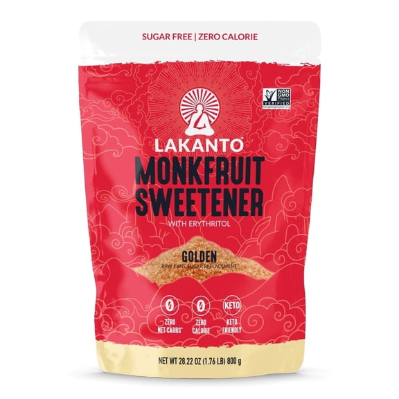 Lakanto Golden Monkfruit Sweetener With Erythritol 800g (1.76 lb), 1 Count