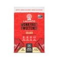 thumbnail image 1 of Lakanto Monk Fruit Sweetener Packets - Raw Cane Sugar Replacement, Zero Net Carbs, Zero Glycemic, Zero Calorie, Keto, Sweeten on the Go, Coffee, Lemonade, Other Drinks, Desserts (Golden, 30 Count), 1 of 7