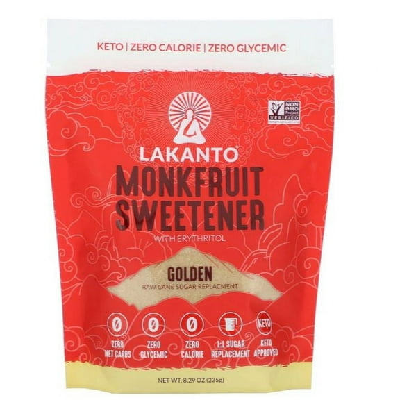Lakanto Monkfruit Sweetener Golden 8.29 oz (Pack of 1)