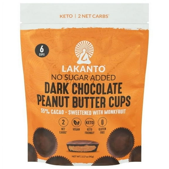 LAKAN PBTR CUPS DK CHOC  ( 8 X 3.17 OZ   )