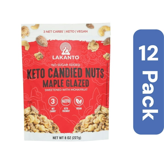 Lakanto Nuts Candied Maple Glazed 8 oz (Pack Of 12)