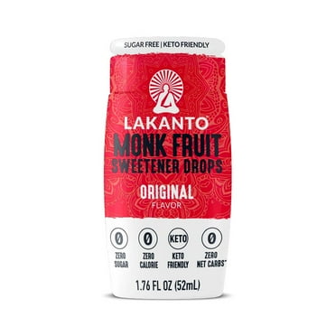 Lakanto Original Liquid Monk Fruit Extract Drops, 1.76 fl oz, 1 Count