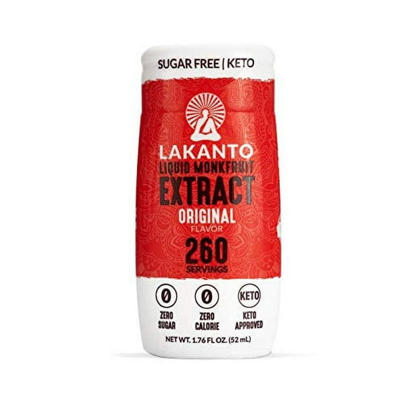Lakanto Original Liquid Monkfruit Sweetener, 1.76oz, Pack Of 6