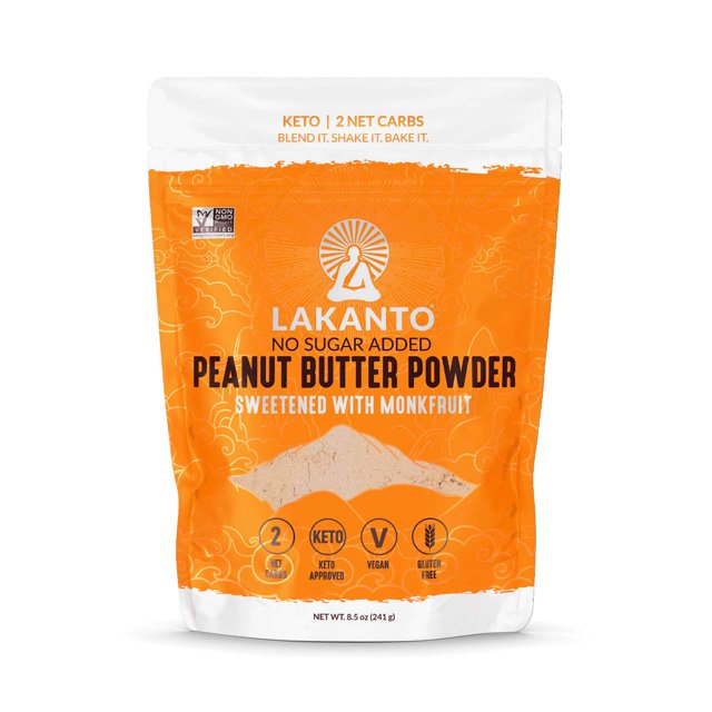 Lakanto Peanut Butter Powder Sweetened with Monk Fruit Sweetener, 6g