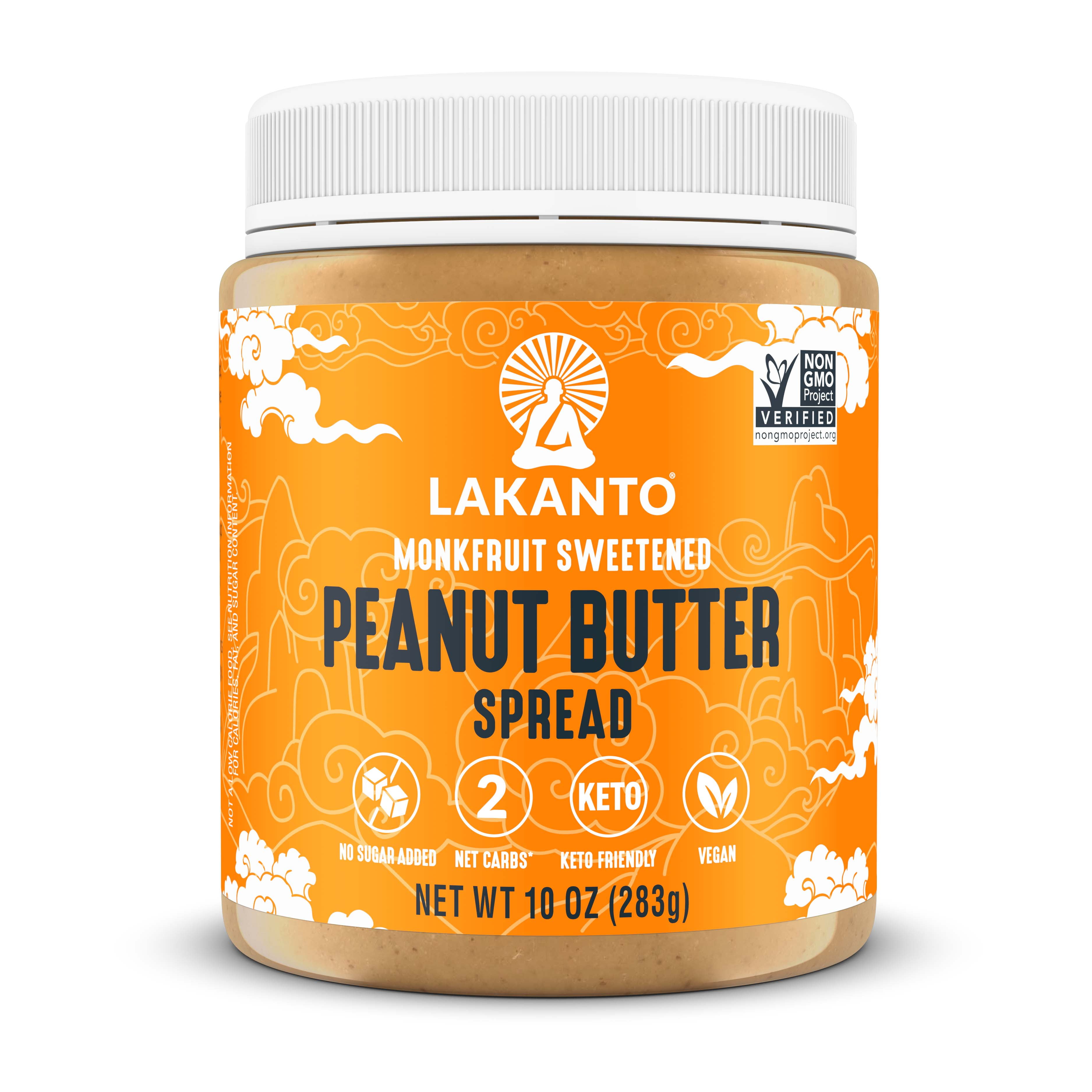 Lakanto Peanut Butter Spread Sweetened with Monk Fruit Sweetener