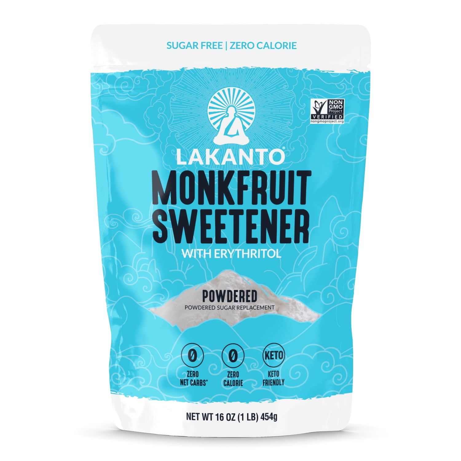 Walmart Black Friday Deals 2025 Lakanto Powdered Monkfruit Sweetener, 16 oz, Sugar-Free Alternative