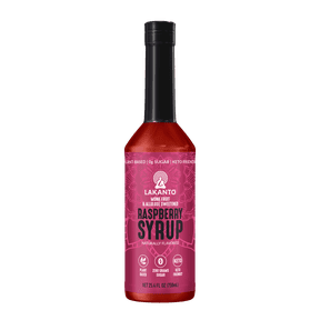 Lakanto Simple Flavoring Syrup - Monk Fruit Sweetener with Allulose, Perfect for Coffee, Tea, Cocktails, Snow Cones, Sodas, Other Drinks, Keto, Vegan (Raspberry - 25.4 fl oz)