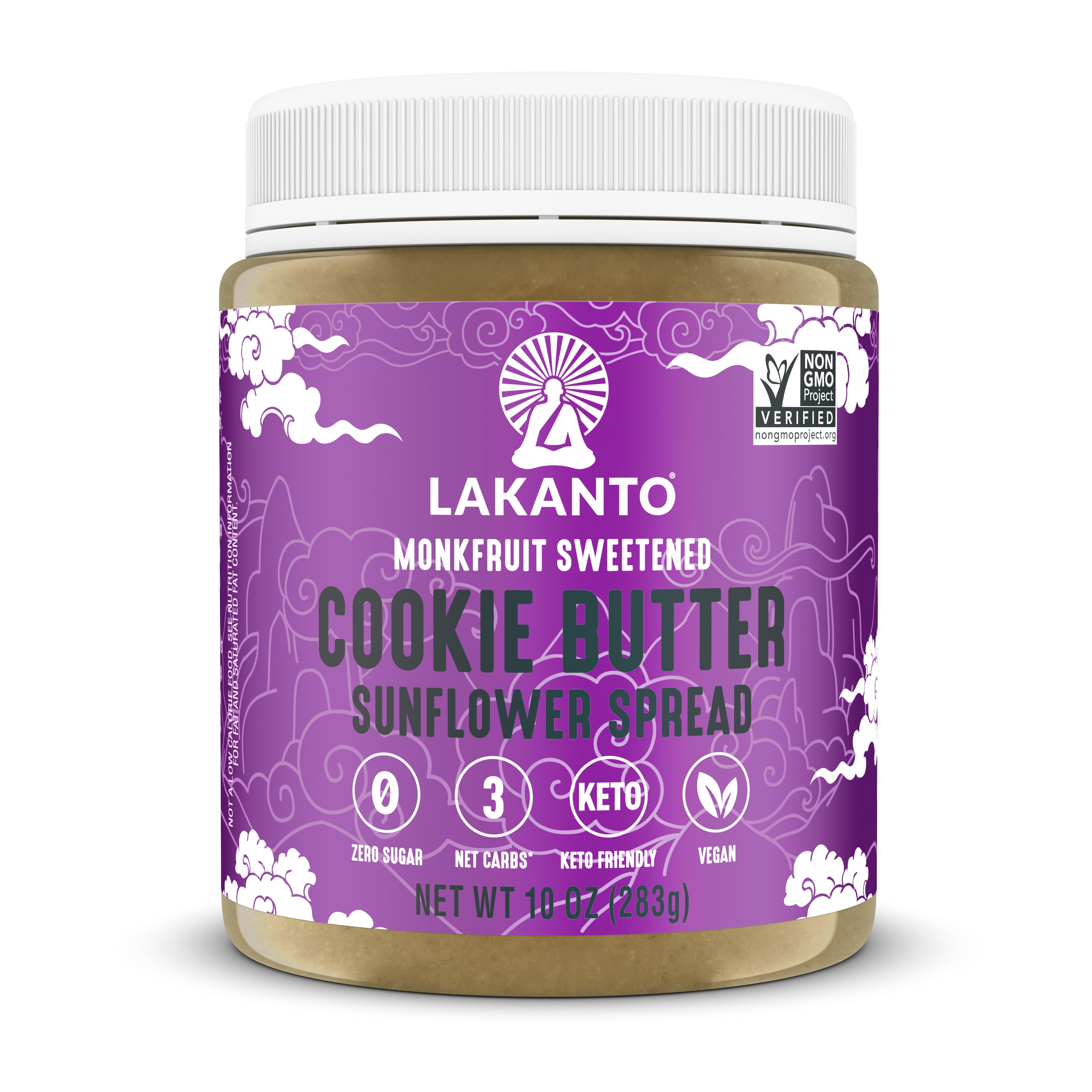 Lakanto Sugar Free Cookie Butter Sunflower Spread - Sweetened with