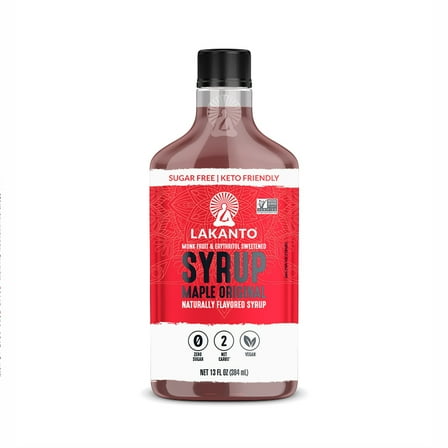 Lakanto Sugar-Free Keto Maple Flavored Syrup, 13 fl oz
