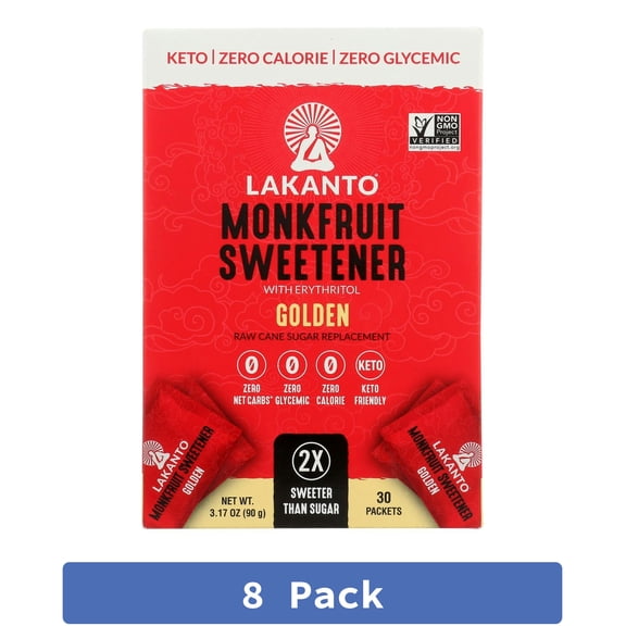 Lakanto Sweetener Stick Golden Fruit 3.17 oz (Pack of 8)