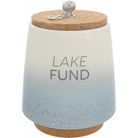 Pavilion Gift Company - Lake - 6.5" Ceramic Savings Bank