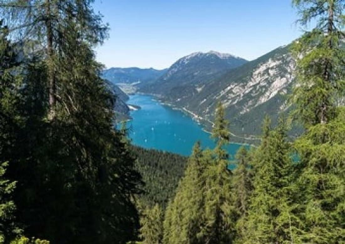 Lake Achensee Austria Canvas Art - Martin Zwick DanitaDelimont (18 x 12)