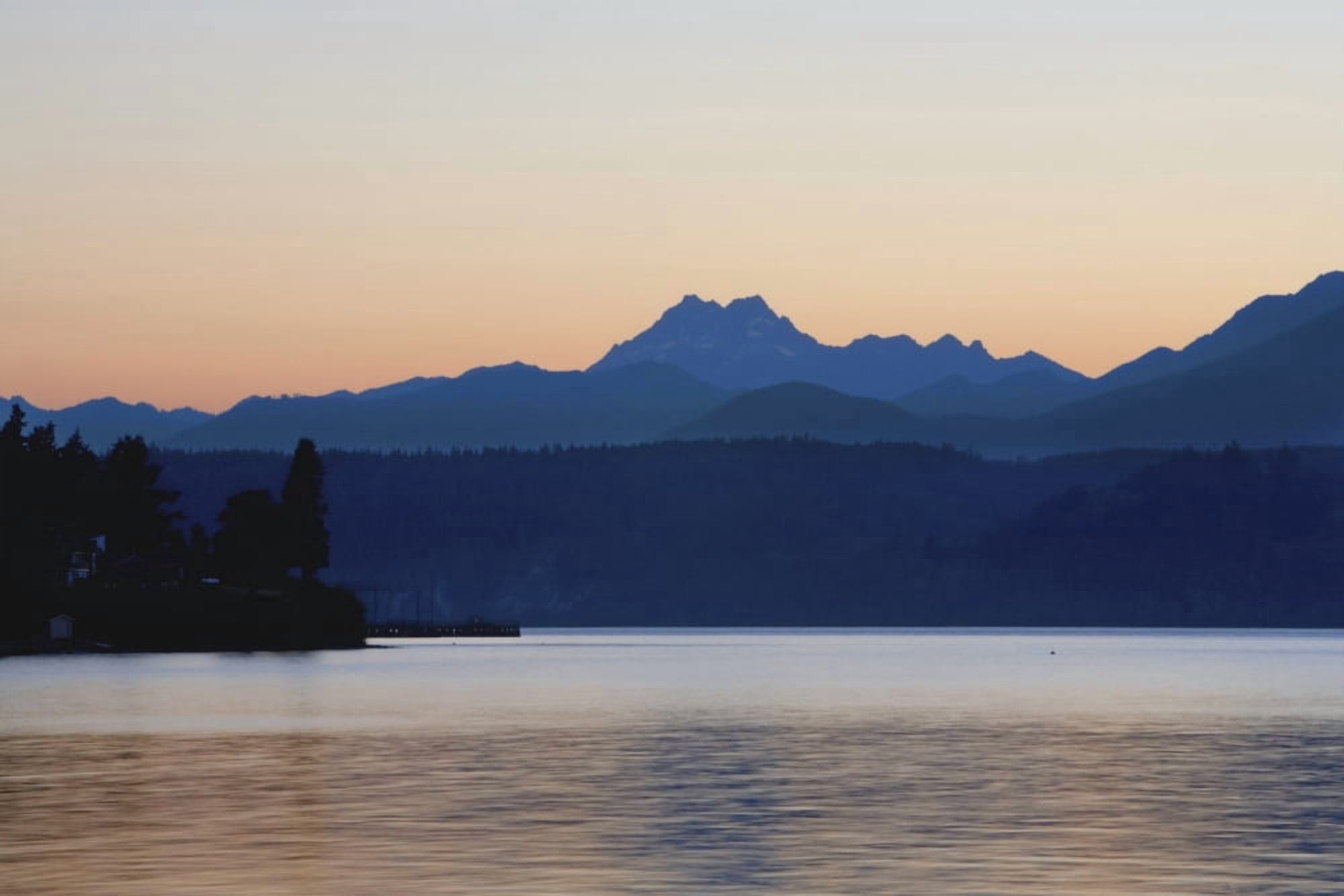 Lake And Mountains Canvas Art - Matt Brandon Design Pics (38 x 24)