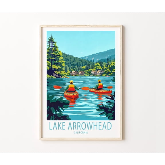 Lake Arrowhead California Classic Travel Home Decor