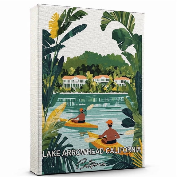 Lake Arrowhead California Travel Canvas Wall Art  California Canvas  A Scenic Artwork That Evokes Calmness, Wanderlust, and Connection with the World