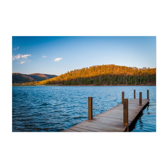Lake Arrowhead - Luray Virginia Photography Landscape Nature Scenic Autumn Unframed Wall Art Print 4 x 6 inches