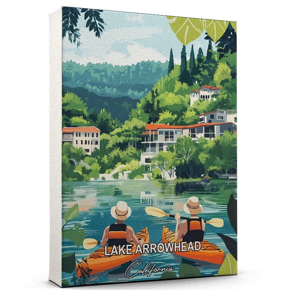 Lake Arrowhead Travel Canvas Wall Art  California Canvas  Travel-Inspired Scene That Brings Peace, Color, and Culture Into Your Space