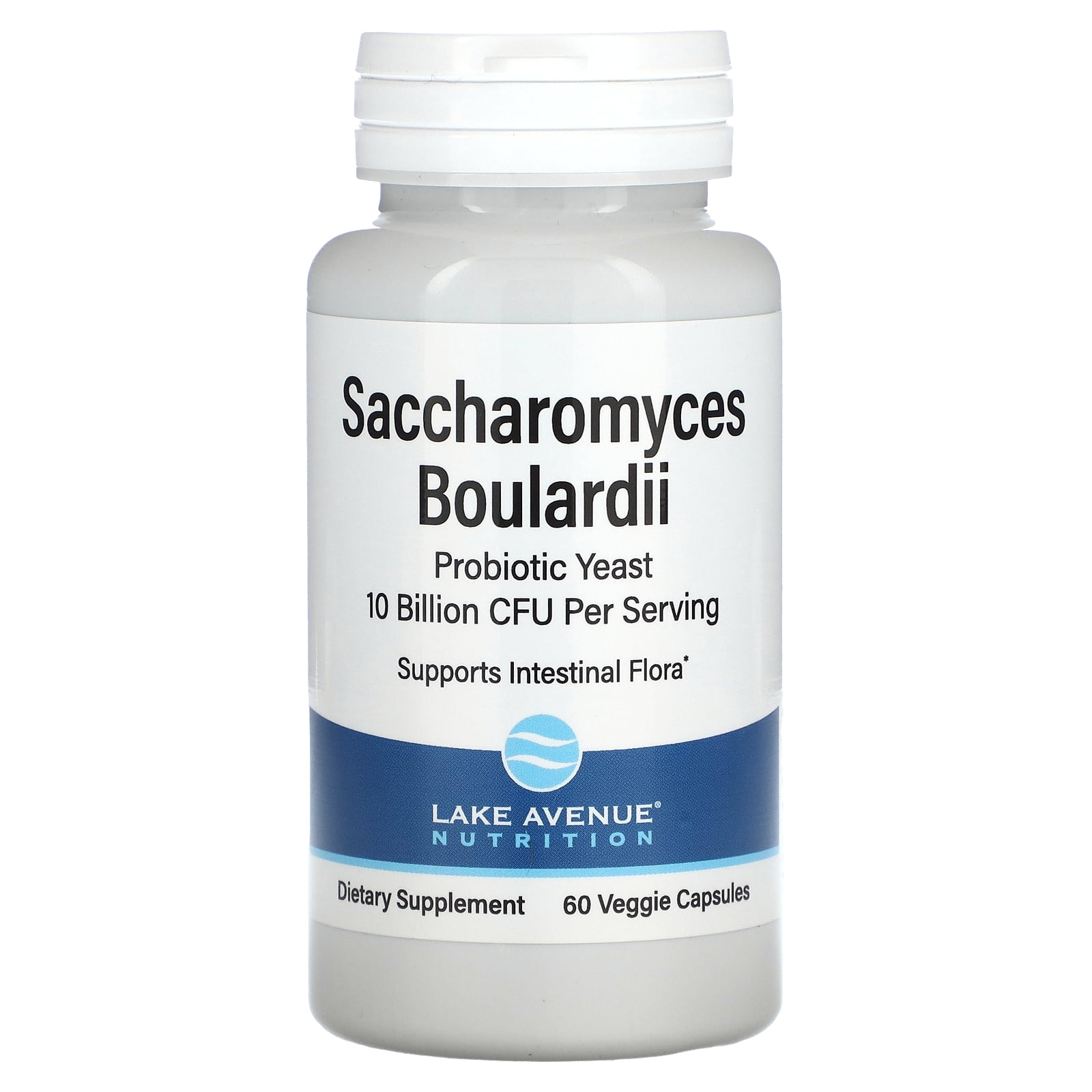 Lake Avenue Nutrition Saccharomyces Boulardii, 10 Billion CFU, 60 ...