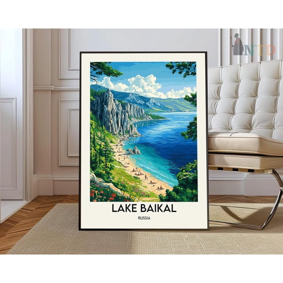 Lake Baikal Siberia Russia Poster, Unframed Paper Poster 8x10in