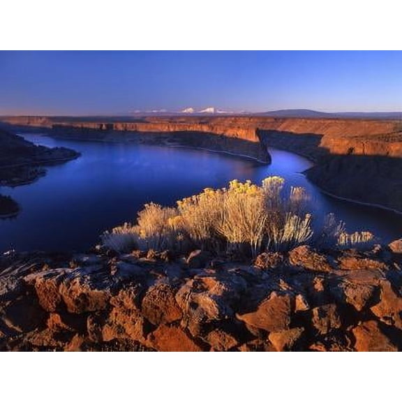 Lake Billy Chinook from Cove Palisades Overlook at Sunrise, Scenic Unframed Photographic Print Wall Art by Steve Terrill Sold by Art.Com