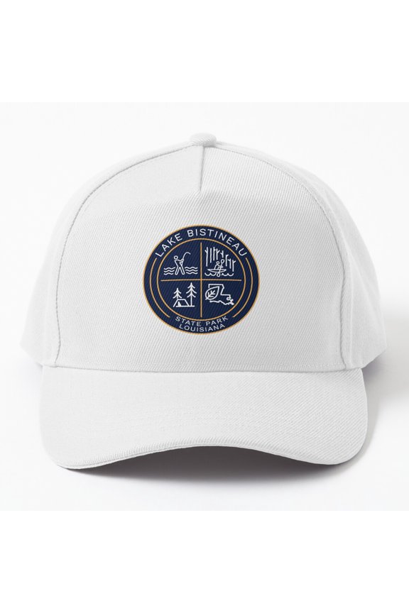 Lake Bistineau State Park Baseball Cap, Louisiana Heraldic Logo Graphic Design, Classic Hat