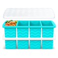 thumbnail image 1 of Lake Blue Silicone Freezer Molds 2-Pack 1-Cup Container Style Meal Prep & Food Storage, 1 of 7