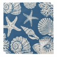 thumbnail image 1 of Lake Blue Starfish Coastal Cloth Napkins, Shell Summer Beach Nautical Washable and Reusable Dinner Napkins Set of 2, Table Napkin for Kitchen Party Birthday Wedding Hotel Housewarming 20"x20", 1 of 9