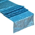thumbnail image 1 of Lake Blue Table Runner 71" x 12", Long Shining Sequin Table Runner, 2Pcs, 1 of 4