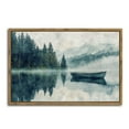 thumbnail image 1 of Lake Boat Serene Forest Horizontal Canvas Wall Art with Lightweight Foam Frame - Durable and Ready to Hang, Modern Decorative Print for Living Room, Bedroom, Or Office, 1 of 8