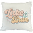 thumbnail image 1 of Lake Bum with an Anchor, Retro Art Merch Gift, White Pillow Case 18X18 IN, 1 of 1