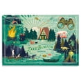 thumbnail image 1 of Lake Burton, Georgia, Lake Life Series, Lake Life Collage, Landscape With Trees Birch Wood Wall Sign (12x18 Rustic Home Decor, Ready to Hang Art), 1 of 5