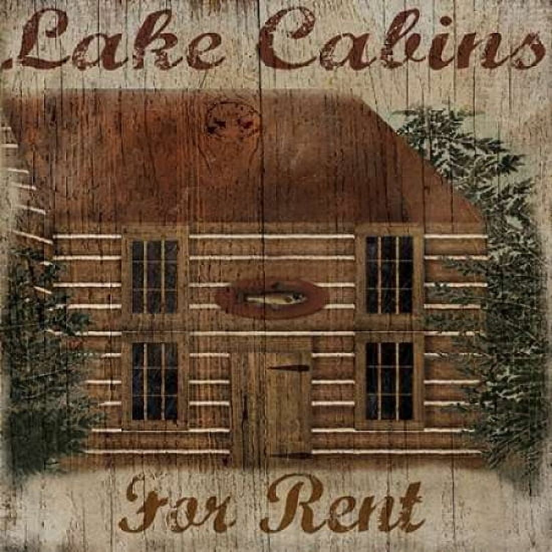 Lake Cabin Canvas Art - Beth Albert (24 x 24)