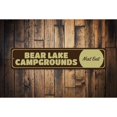 thumbnail image 1 of Lake Campgrounds Novelty Sign, Metal Wall Decor - 4x18 inches, 1 of 4