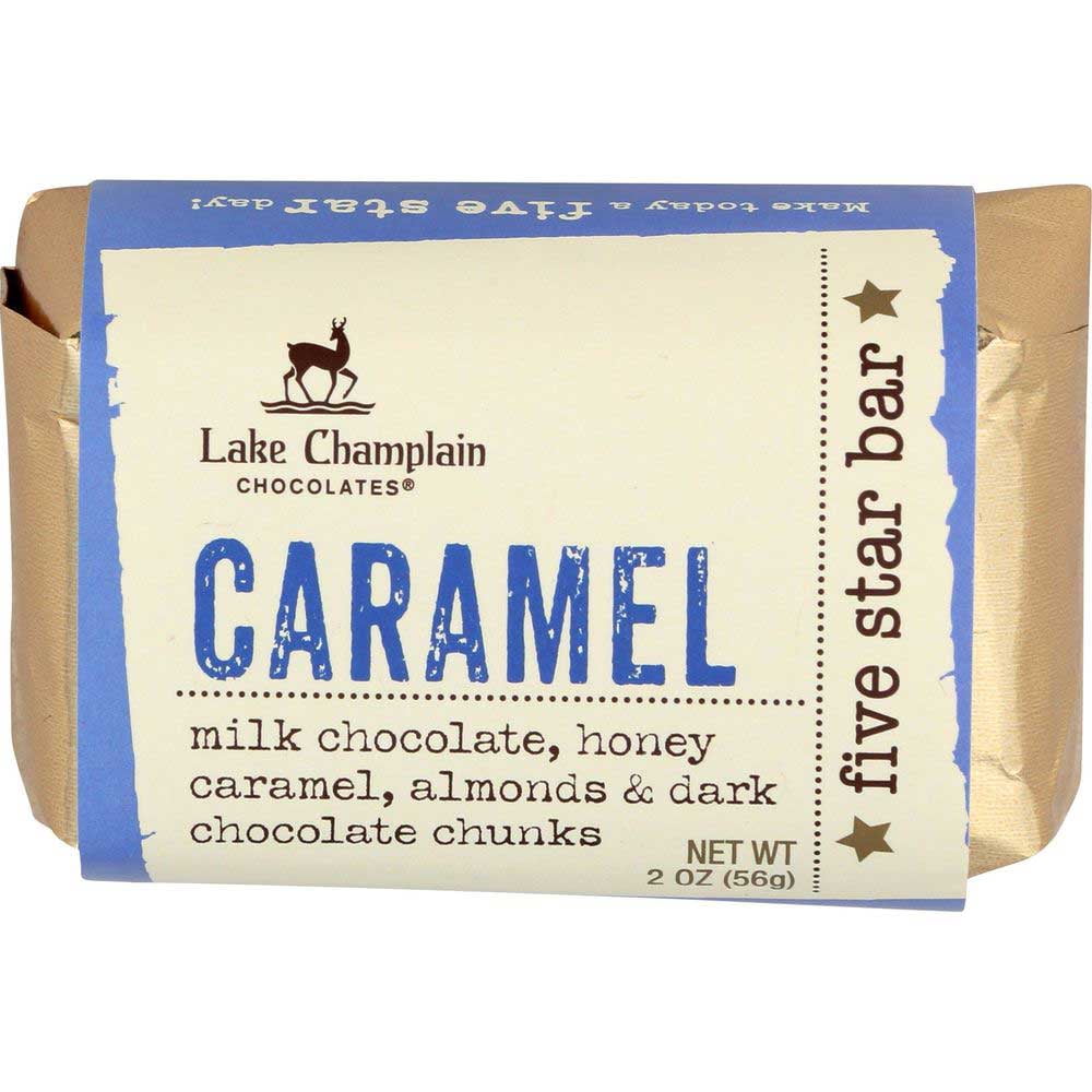 Lake Champlain Chocolates Caramel Bar, 2 Ounce -- 16 per case.