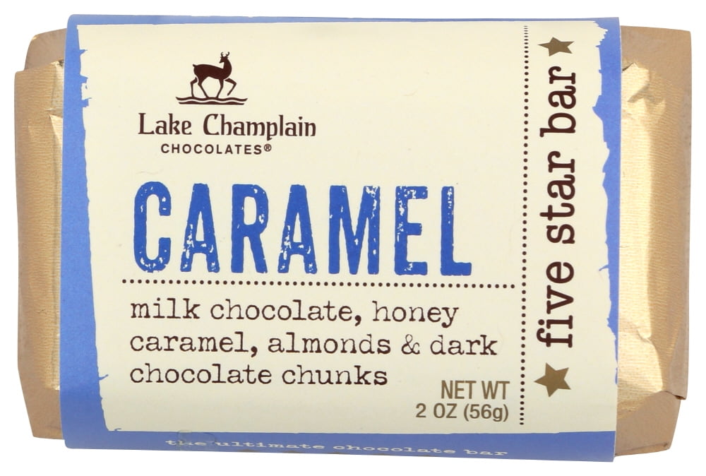 Lake Champlain Dark Chocolate Almond Butter Five Star Bar, 1.85 Ounces