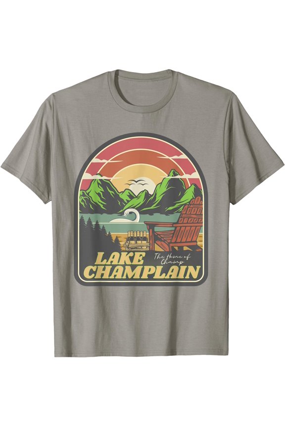 Lake Champlain Home of Champ Retro T-Shirt