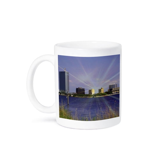 3dRose, Lake Charles Downtown, 15oz Mug