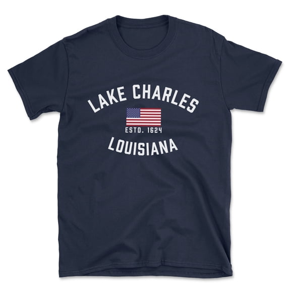 Lake Charles Louisiana Patriot Men's Cotton T-Shirt