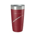 thumbnail image 1 of Lake Clark Map Tumbler Travel Mug Insulated Laser Engraved Coffee Cup Alaska 20 oz Maroon, 1 of 1