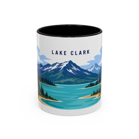 Lake Clark National Park Souvenir Coffee Mug 11oz Solid Color Block | Dishwasher & Microwave Safe Gift Mug