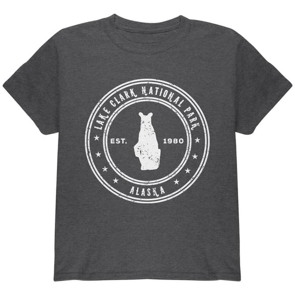 Lake Clark National Park Youth T Shirt Dark Heather YXL