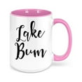 thumbnail image 1 of Lake Coffee Mug, Lake Bum, Lake Decor, Lake Cup, Lake Lover Gift, Lake House Mug, Sublimated Design, Gift For Her, Water Lover, Birthday Mug, PINK, 1 of 1