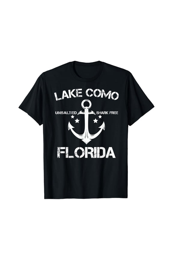 Lake Como Florida Fishing Camping Summer Gift T-Shirt Size S-5XL