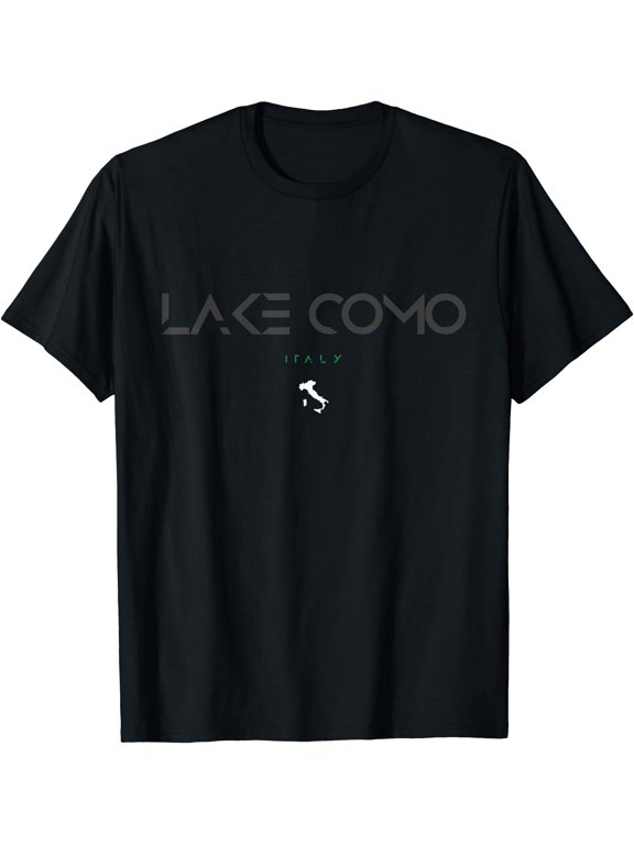 Lake Como Italy Tonal Type T-Shirt