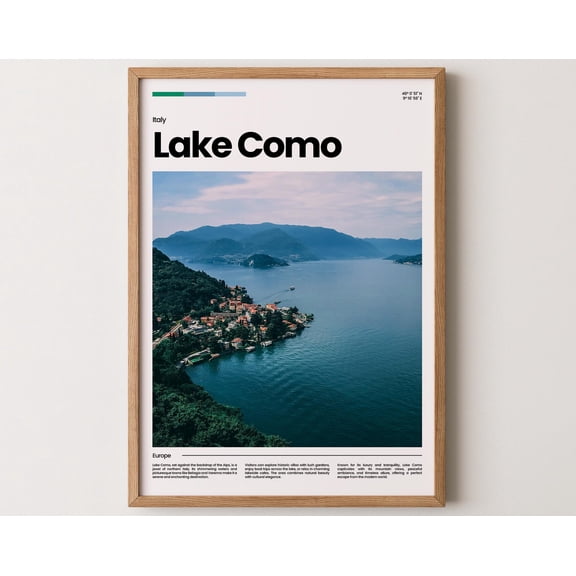 Lake Como Poster, Lake Como Print, Lake Como Photo, Lake Como Art, Italy Poster, Italy Print, Travel Poster Gift, 16x24 UNFRAMED
